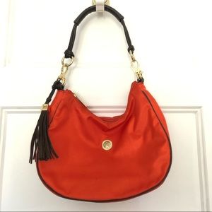 JPK Paris 75 burnt orange purse with brown leather